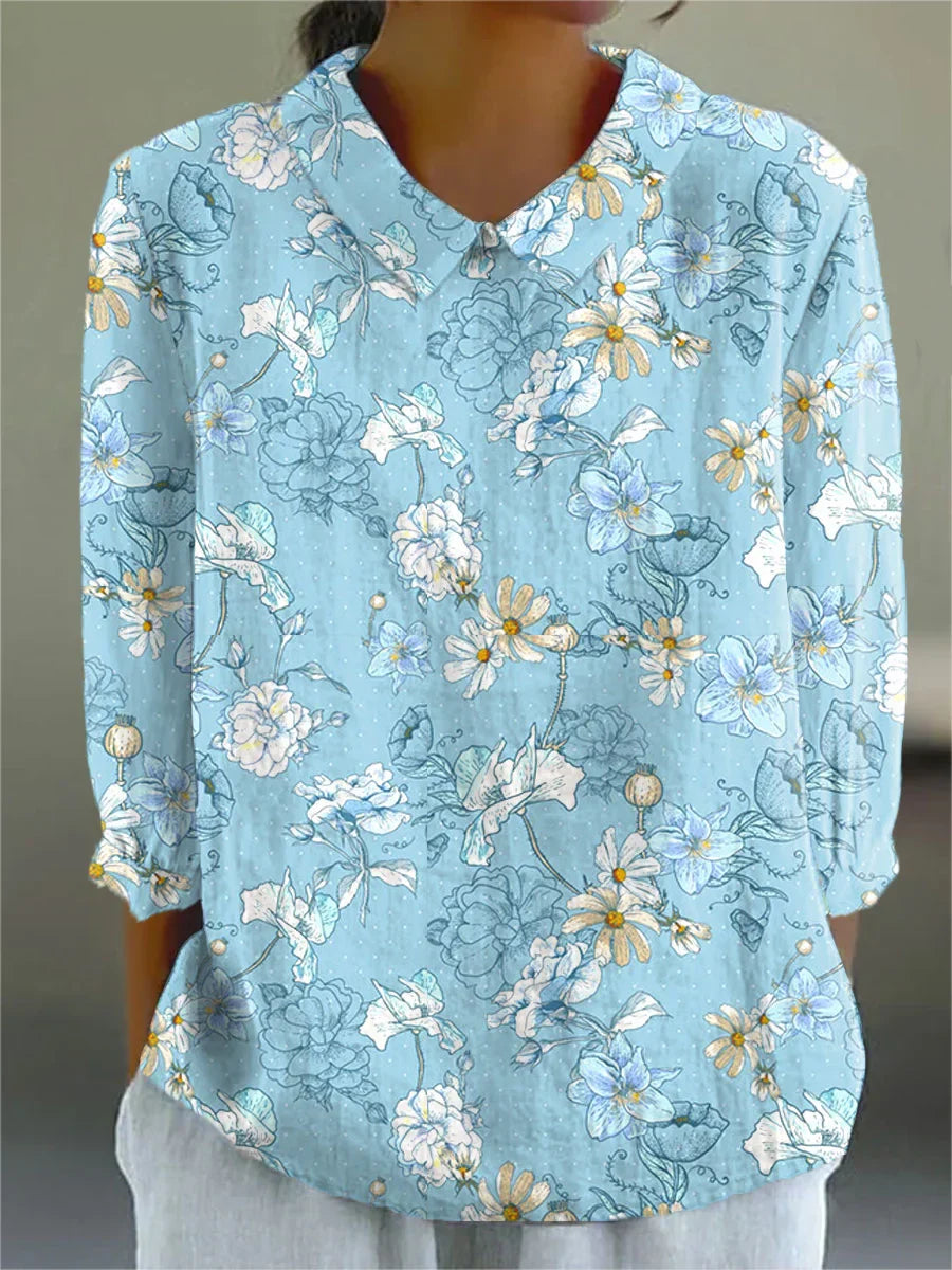Almira | Vintage Colorful Blouse