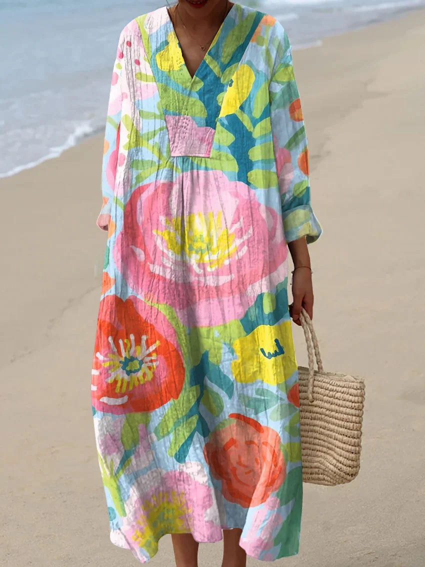 Nola™ | Handcrafted Print Dress