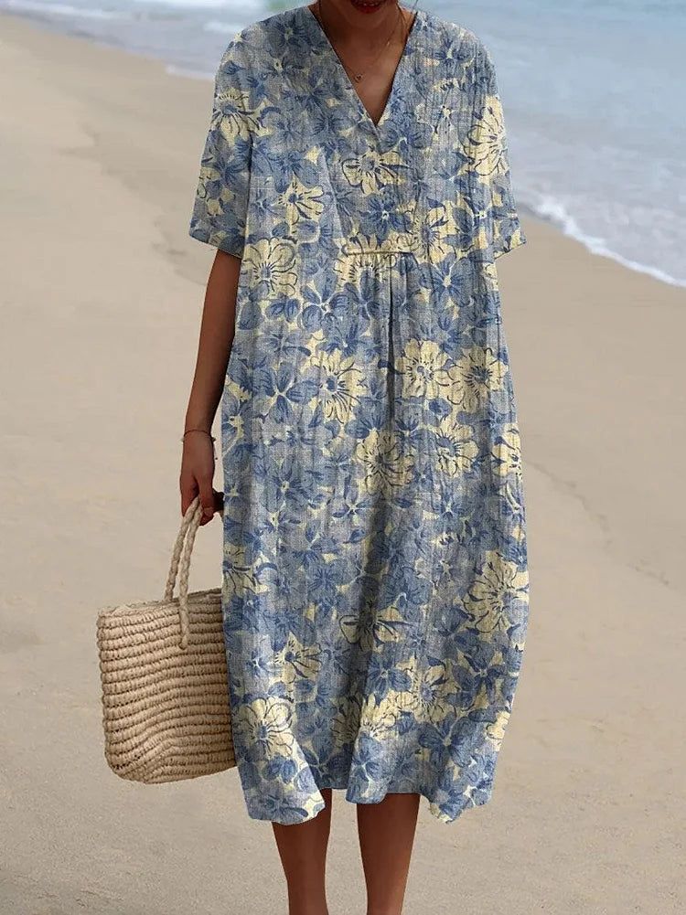 Larahh™ | Soft Earth Tone Dress