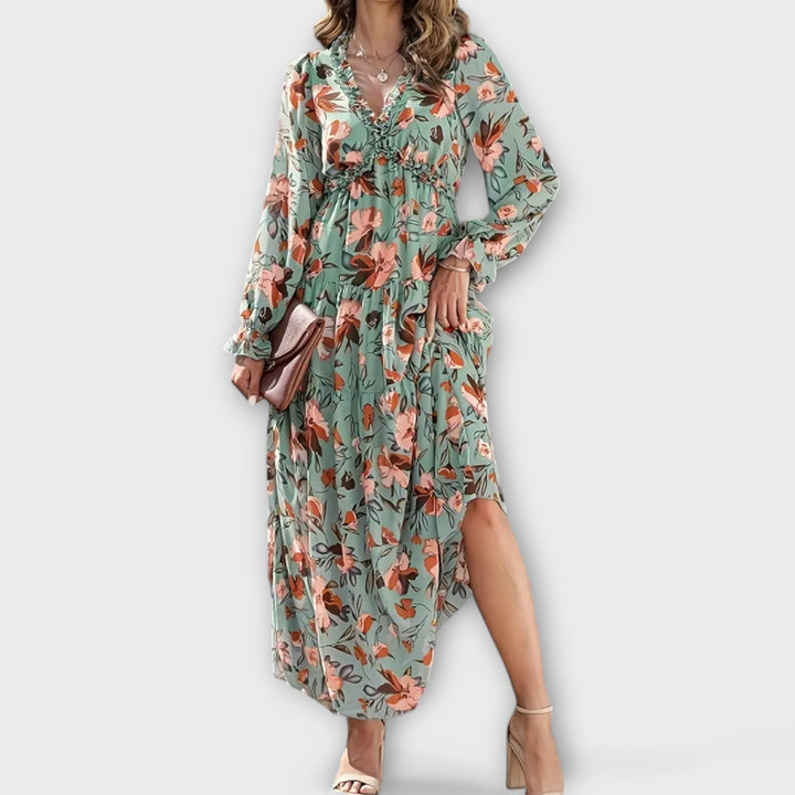 Cecilia™ | Elegant Floral Maxi Dress