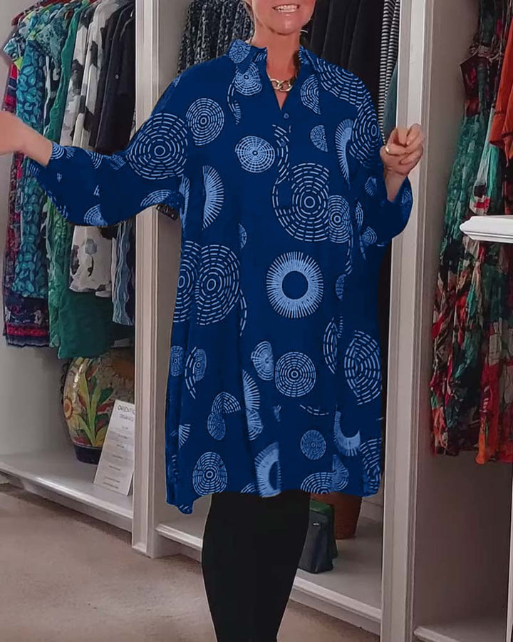Claribel | Geometric Wrap Dress
