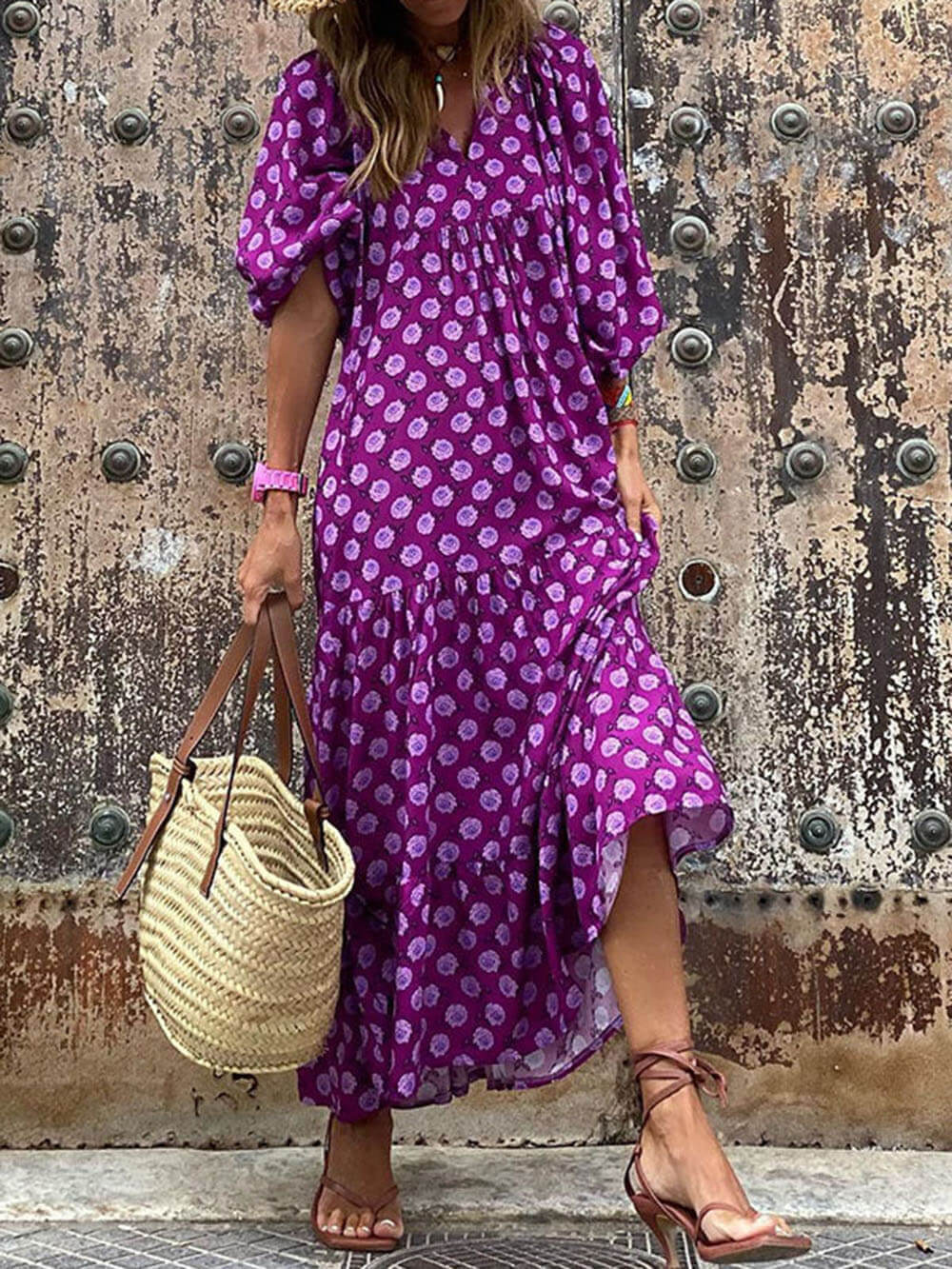 Gwendolyn™ | Tiered Floral Maxi Dress