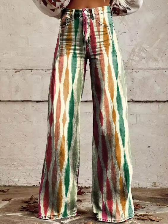 Sydney™ | Stylish Wide-Leg Patterned Pants