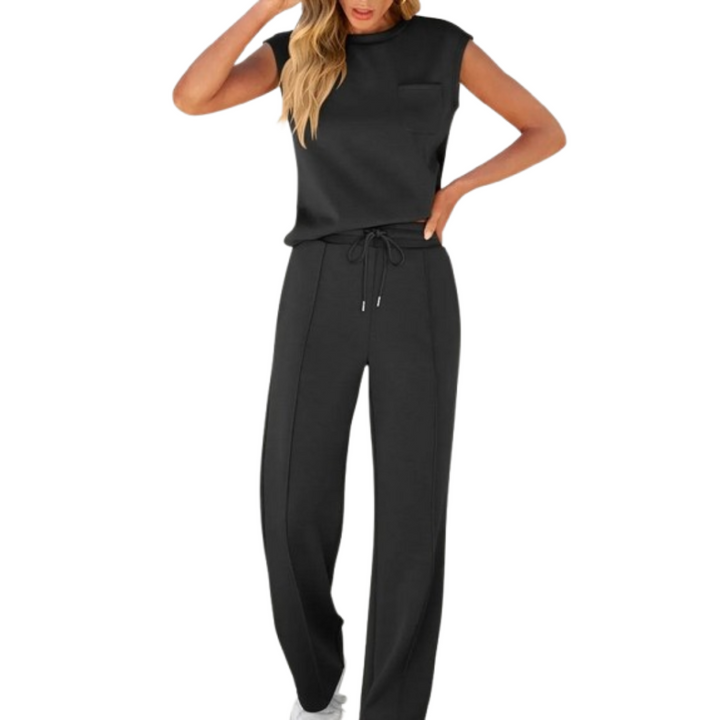 Julianne™ | Sleeveless Drawstring Lounge Set
