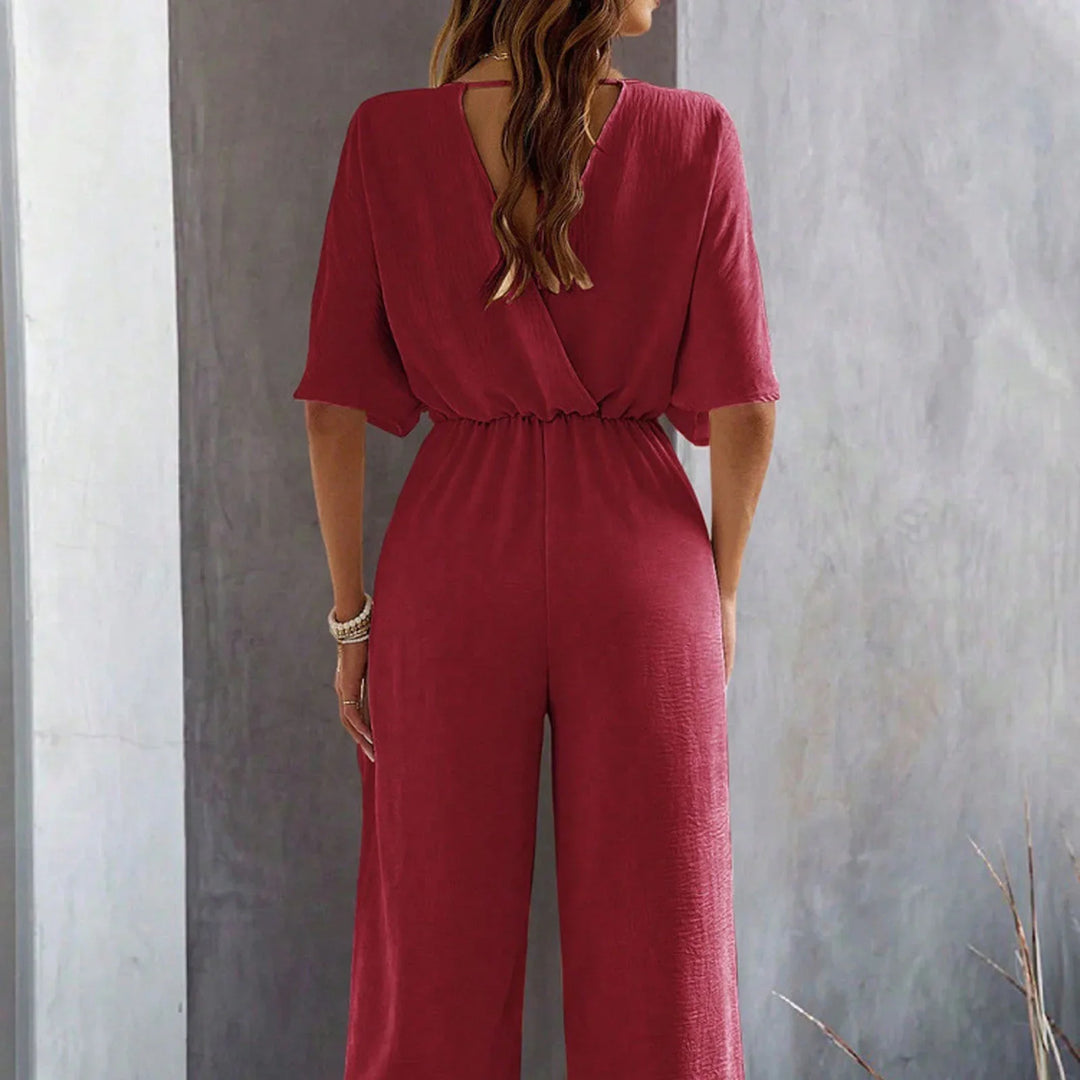 Amelia™ - Stylish V-Neck Jumpsuit