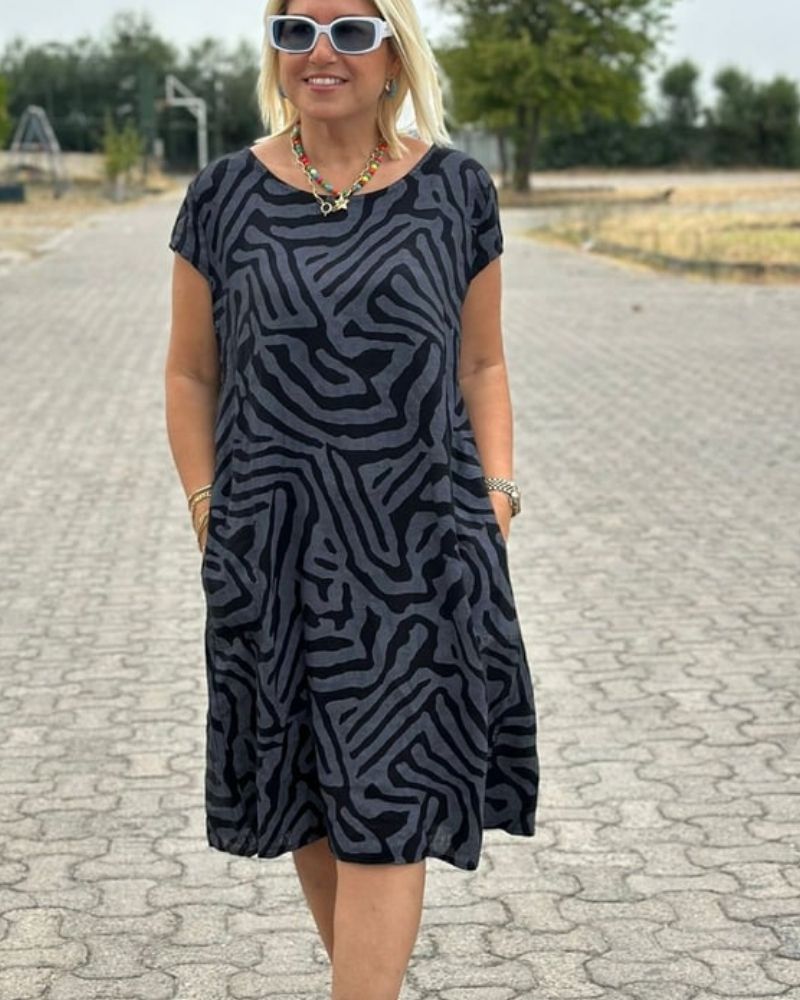 Avanille™ | Round Neck Summer Dress