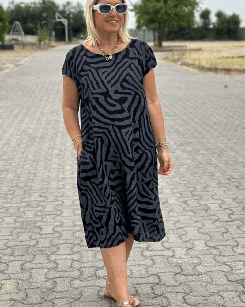 Avanille™ | Round Neck Summer Dress