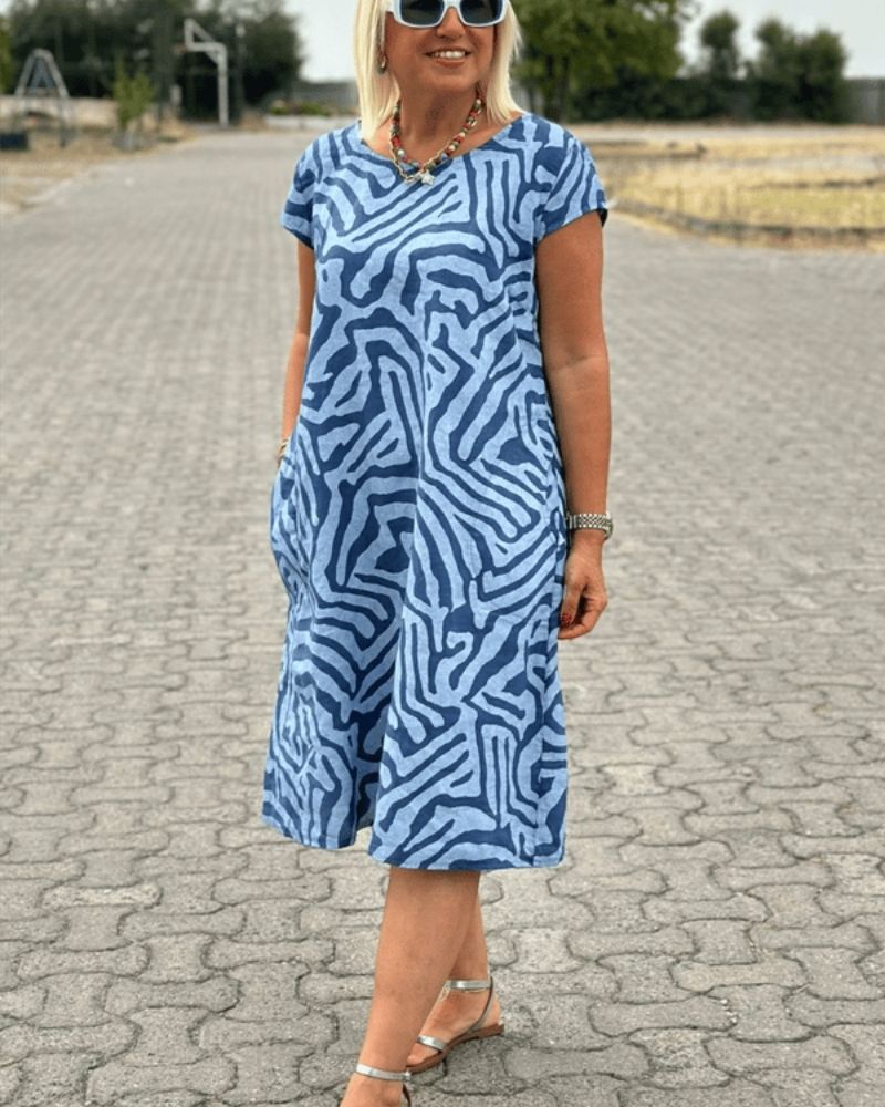 Avanille™ | Round Neck Summer Dress