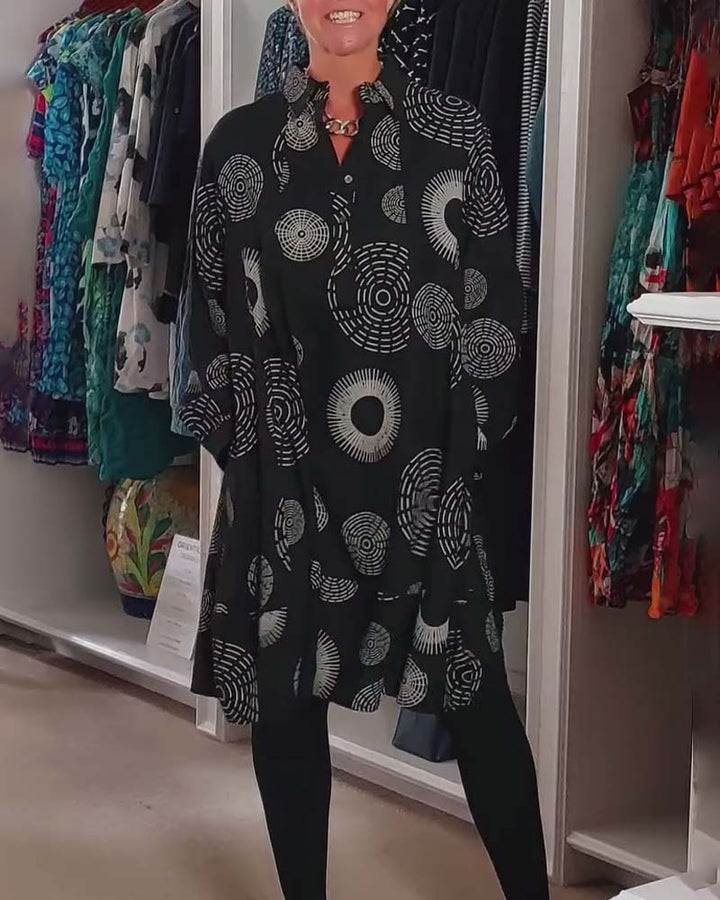 Claribel | Geometric Wrap Dress
