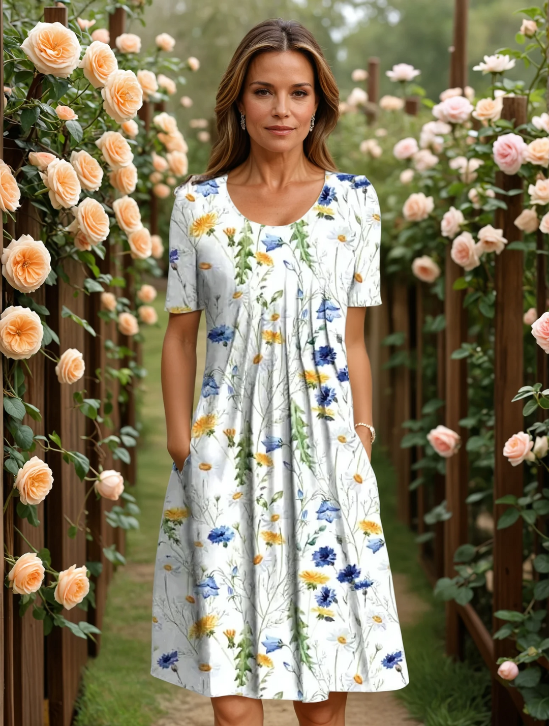 Cambria™ | Elegant Dress with Tummy Cover