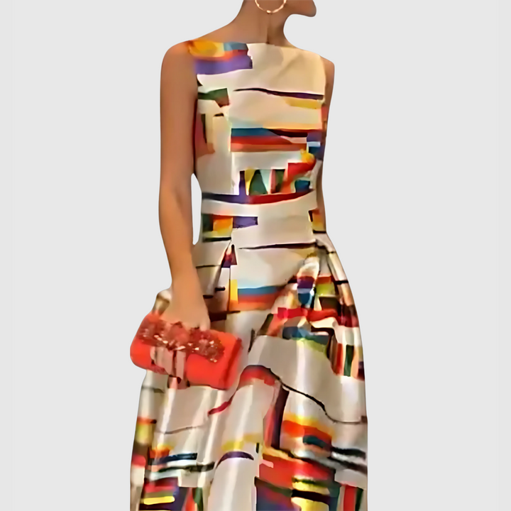 Ashlynn­™ | Chic O-Neck Pleated Sleeveless Evening Dress