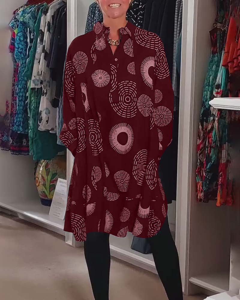 Claribel | Geometric Wrap Dress