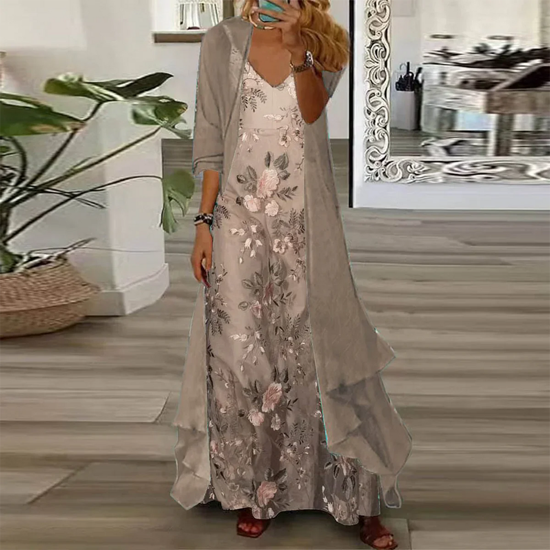 Liana™ | Maxi Dress with Jacket (2-piece set)
