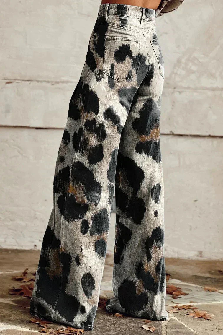 Maren™ | Bold Leopard Print Jeans