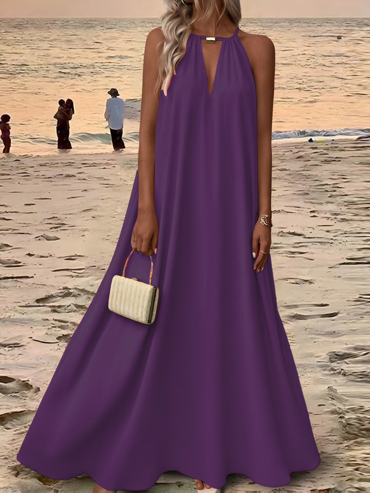 Yvonne™ | Halter Neck Maxi Dress