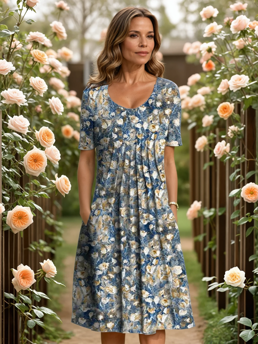 Cambria™ | Elegant Dress with Tummy Cover