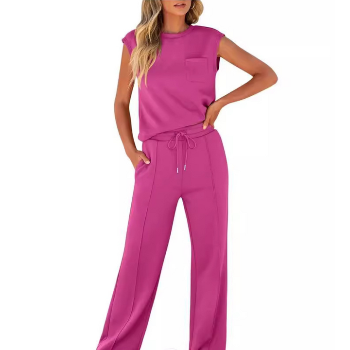 Julianne™ | Sleeveless Drawstring Lounge Set