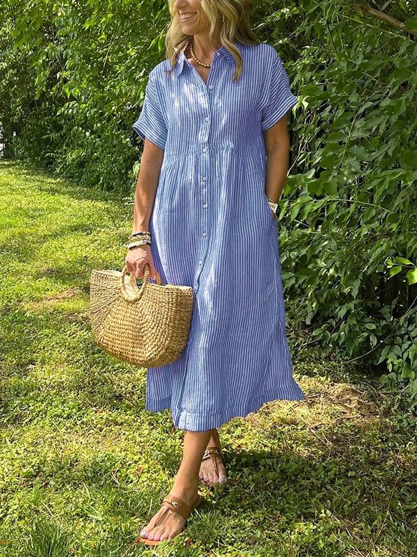 Alysa™ | Buttoned Maxi Dress