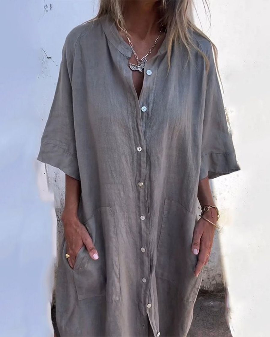 Melody™ | Ibiza Style Casual Shirt Dress