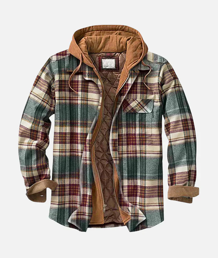 Alain™ | Patchwork Checkered Jacket