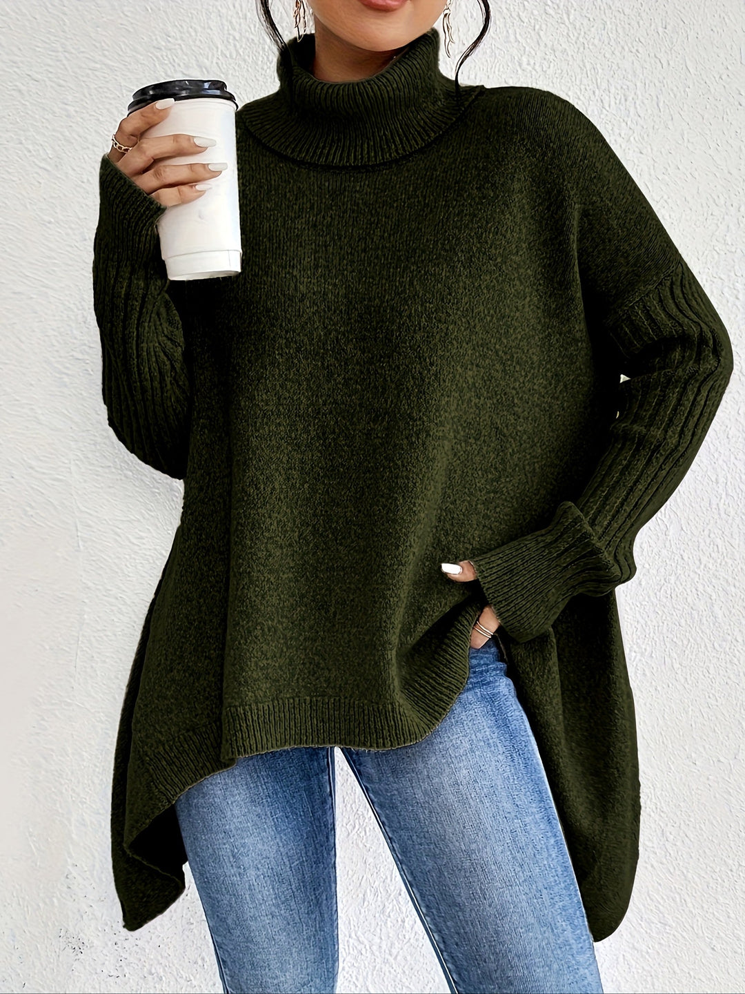 Carmina™ | Oversized Turtleneck Sweater