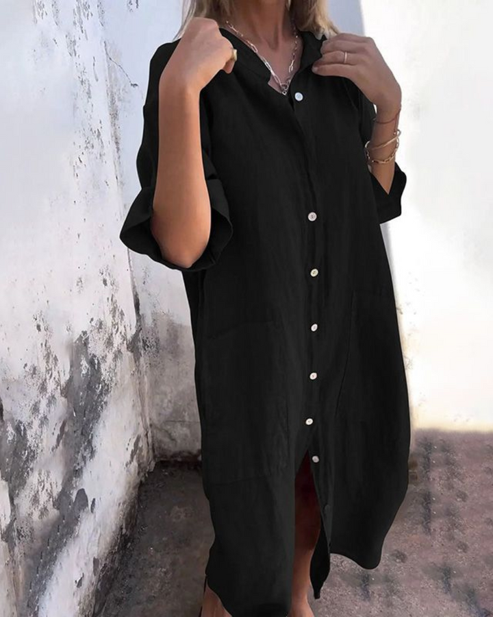 Melody™ | Ibiza Style Casual Shirt Dress