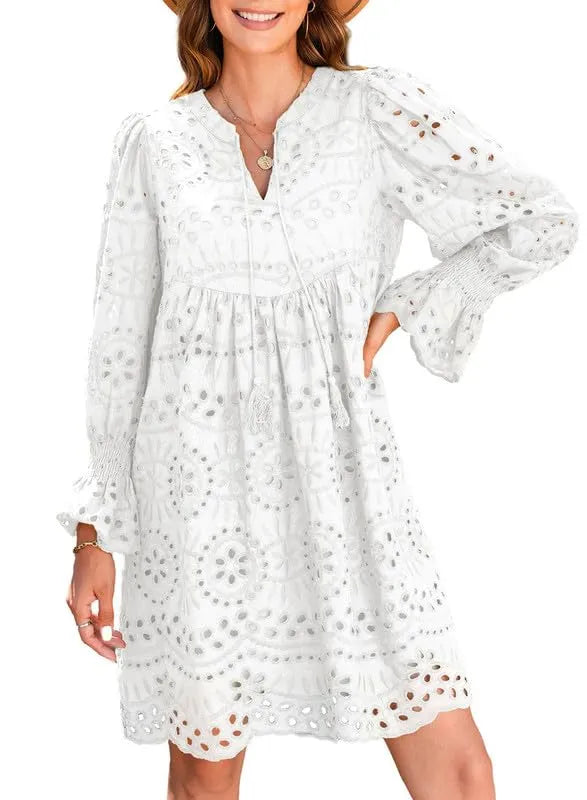 Carrie™ | Breathable V-Neck Skirt Dress