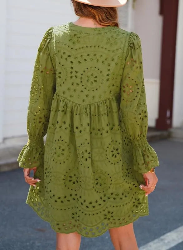 Carrie™ | Breathable V-Neck Skirt Dress