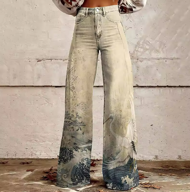 Maisie™ | Artistic Wide-Leg Jeans