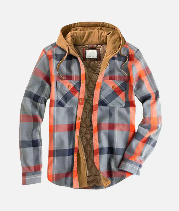 Alain™ | Patchwork Checkered Jacket