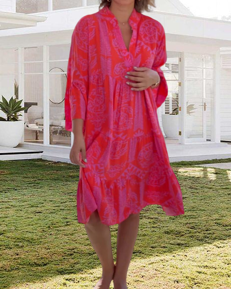 Linda™ | Wide Midi Dress