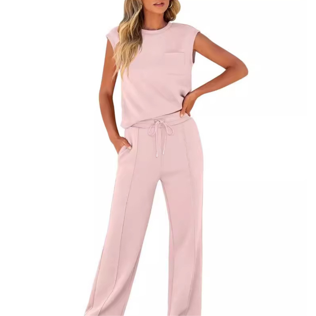 Julianne™ | Sleeveless Drawstring Lounge Set