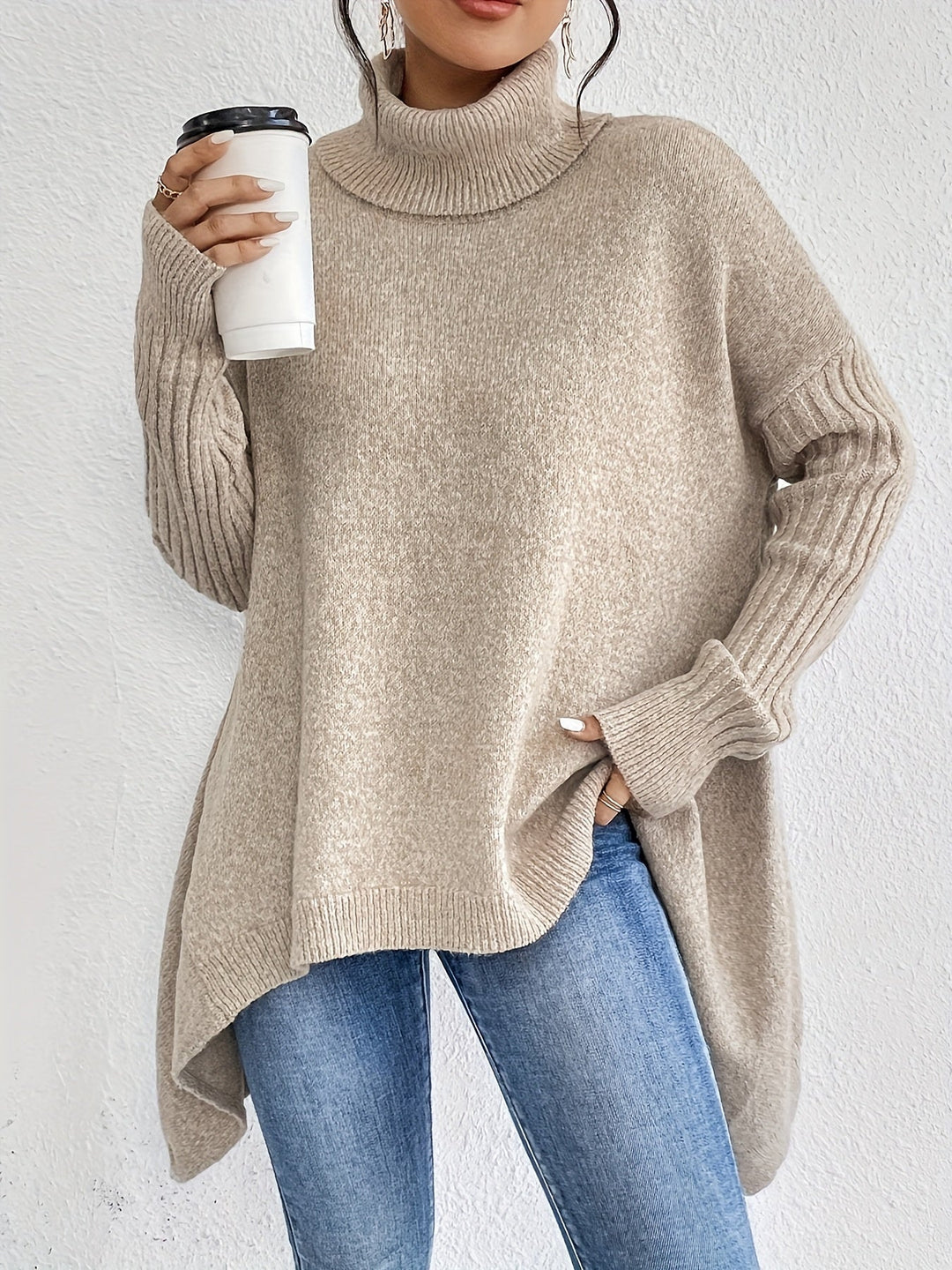 Carmina™ | Oversized Turtleneck Sweater