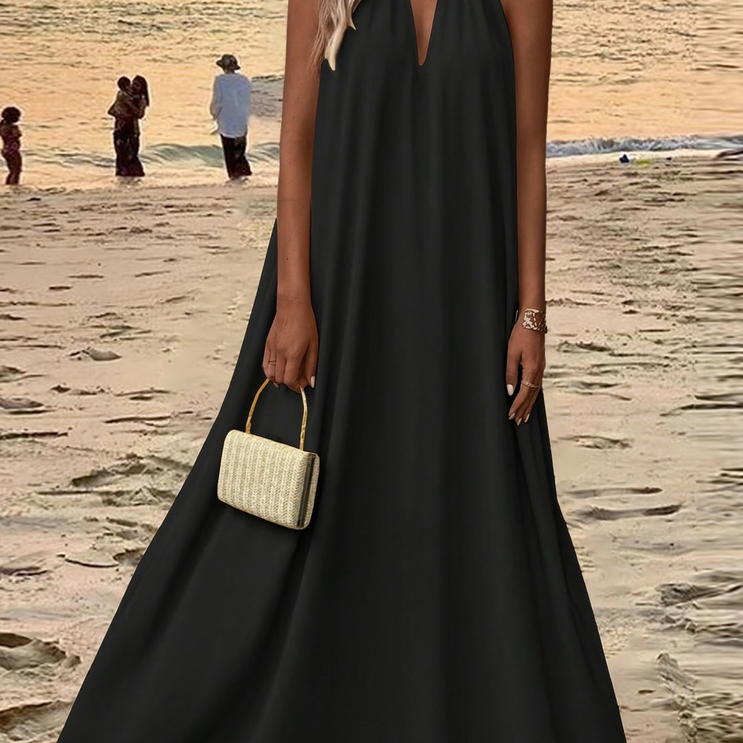 Yvonne™ | Halter Neck Maxi Dress
