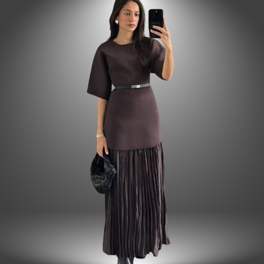 Anabella™ | Pleated Maxi Dress