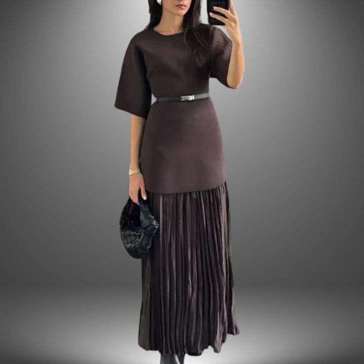 Anabella™ | Pleated Maxi Dress