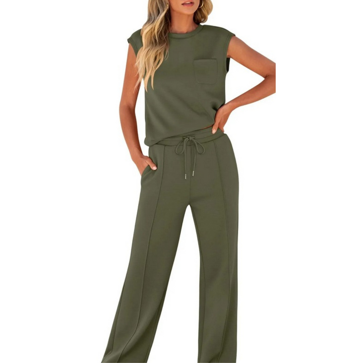 Julianne™ | Sleeveless Drawstring Lounge Set