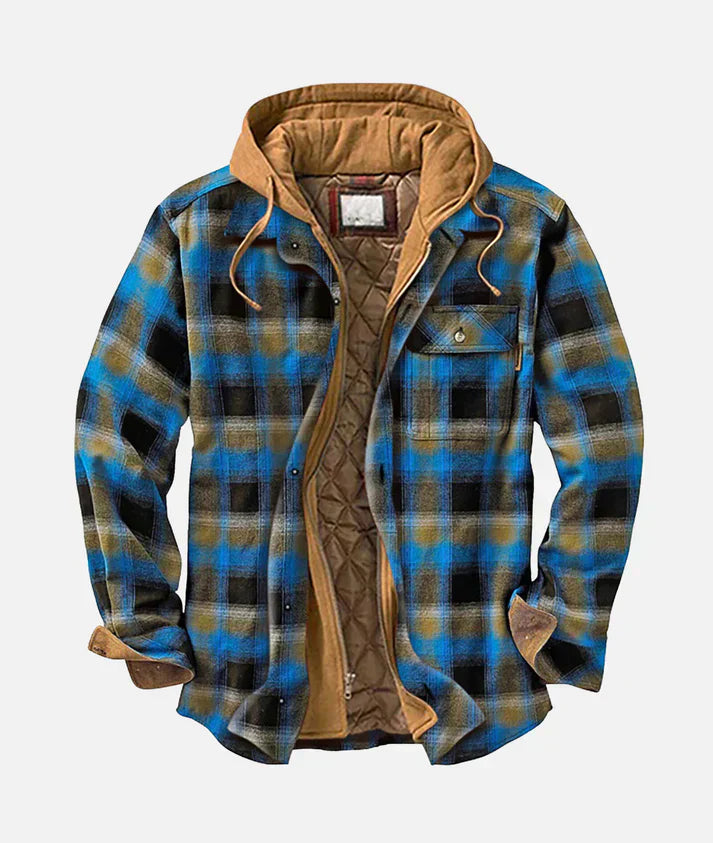 Alain™ | Patchwork Checkered Jacket