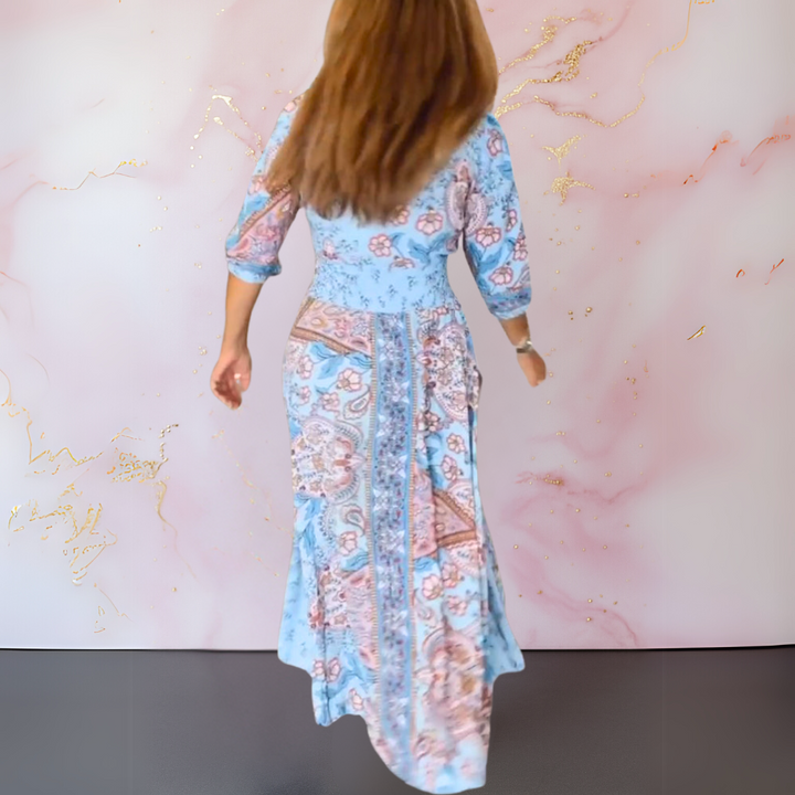 Jenna™ | Elegant V-Neck Summer Dress