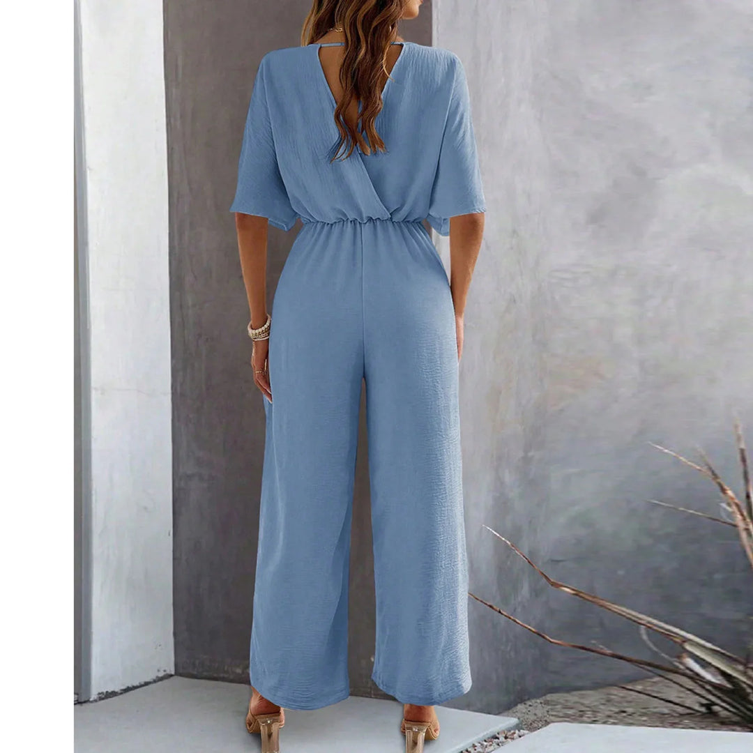 Amelia™ - Stylish V-Neck Jumpsuit