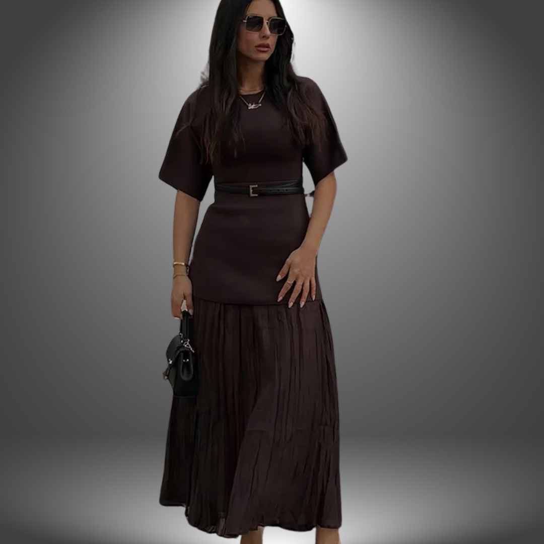 Anabella™ | Pleated Maxi Dress