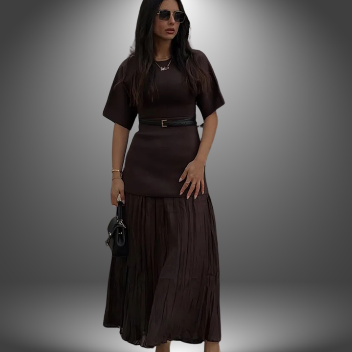 Anabella™ | Pleated Maxi Dress