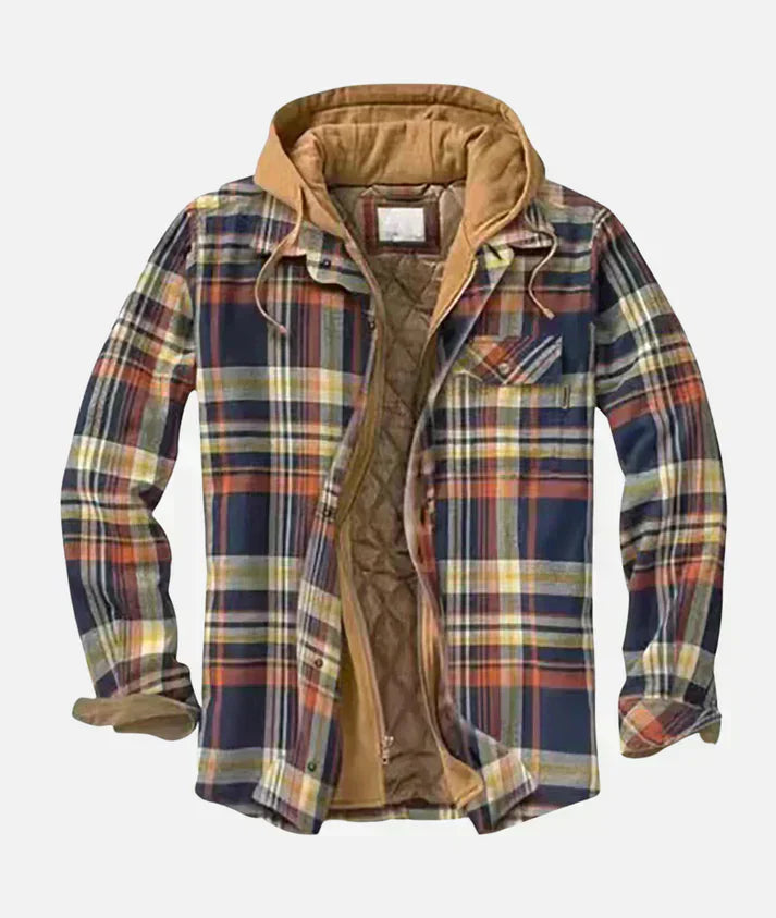 Alain™ | Patchwork Checkered Jacket