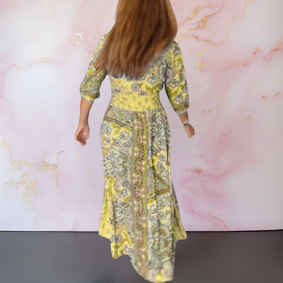 Jenna™ | Elegant V-Neck Summer Dress
