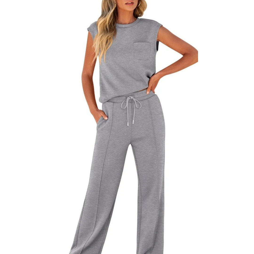 Julianne™ | Sleeveless Drawstring Lounge Set