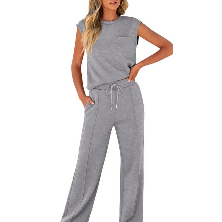 Julianne™ | Sleeveless Drawstring Lounge Set