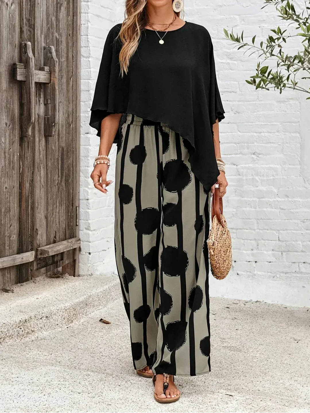Lauren™ | Comfortable Elastic Waist Two-Piece Set