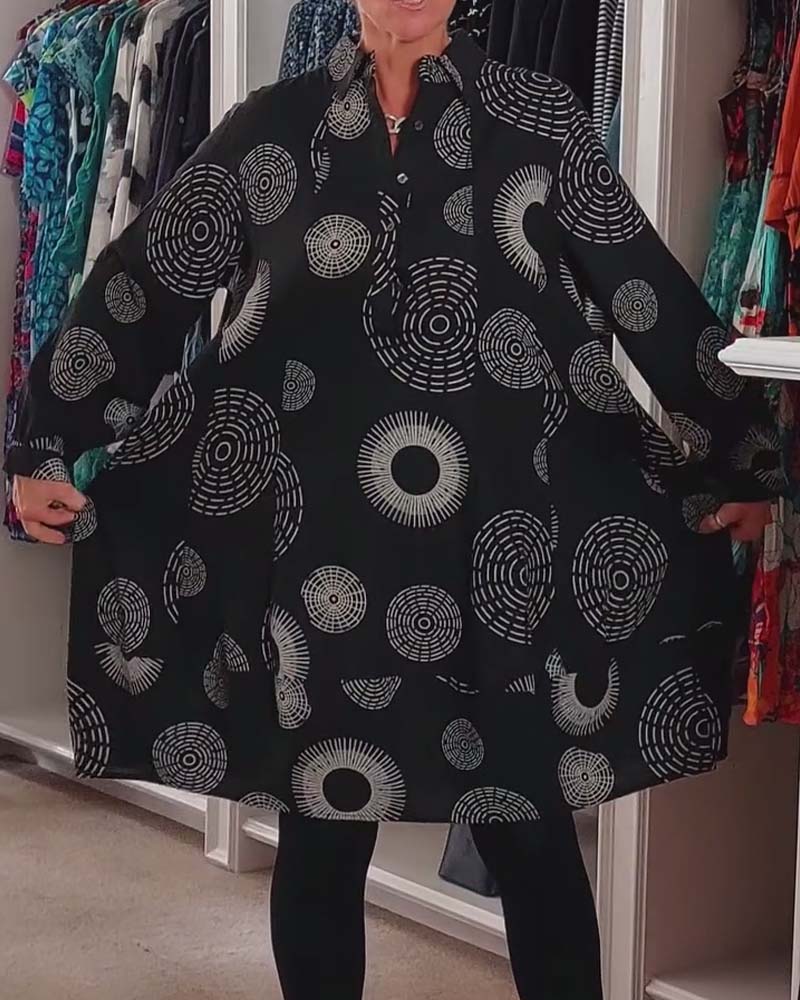 Claribel | Geometric Wrap Dress
