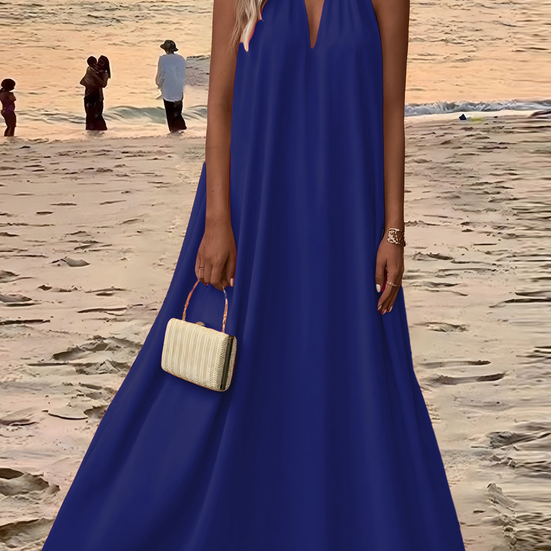 Yvonne™ | Halter Neck Maxi Dress