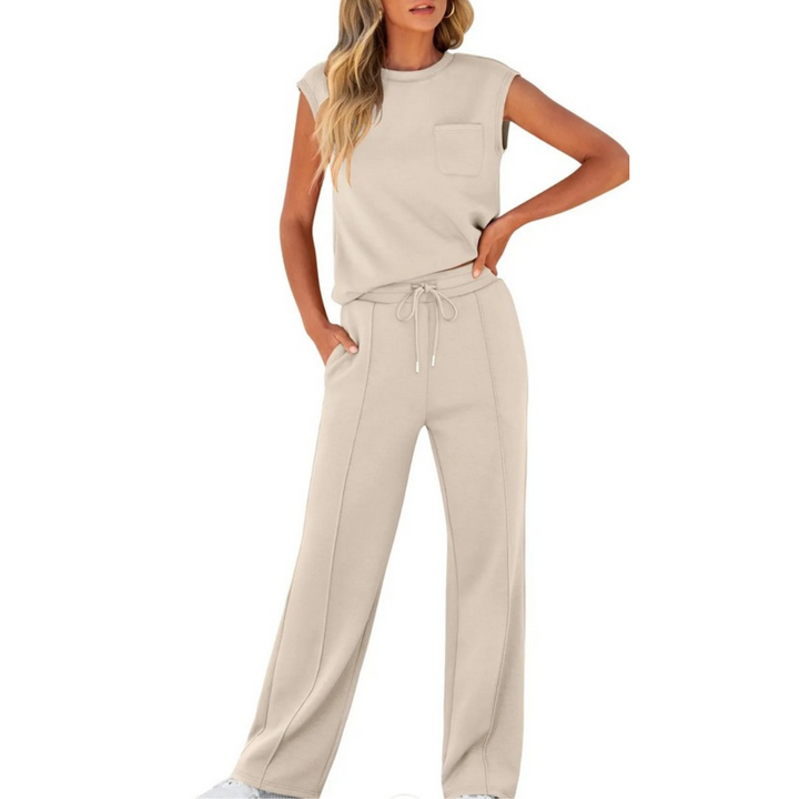 Julianne™ | Sleeveless Drawstring Lounge Set